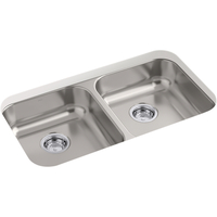  McAllister Stainless Steel Undermount - Double Bowl Kitchen Sink - Stainless Steel