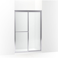  Deluxe Shower Door - Sliding Shower Door - Silver
