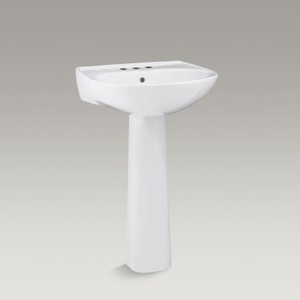 S442128-0 Sacramento Pedestal Bathroom Sink - White