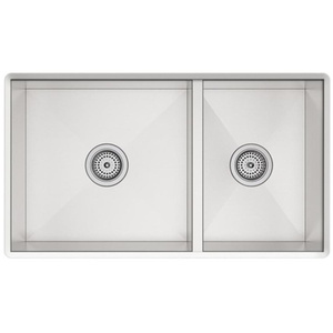 S20025NA Ludington Stainless Steel Undermount - Double Bowl Kitchen Sink - Stainless Steel