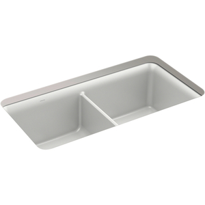 S34293CM6 Gunnison White/Color Undermount - Double Bowl Kitchen Sink - Matte White