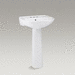 Sterling S442128-0 White Pedestal Bathroom Sink