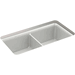 Sterling S34293CM6 Matte White Undermount Double Bowl Kitchen Sink