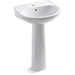 Sterling STE4421210 White Pedestal Bathroom Sink