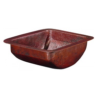  Taxco Undermount Style Bathroom Sink - Aged Copper