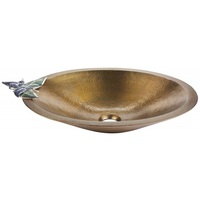  Puebla Vessel Style Bathroom Sink - Antique Satin Gold