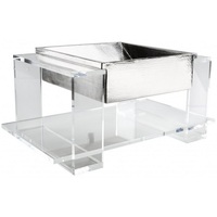  Bravo 31" to 44" Bathroom Vanity - Hammered Nickel / Lucite