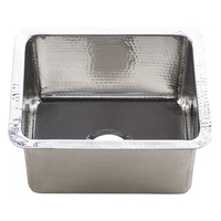  Rivera Dual Mount Bar Sink - Hammered Stainless Steel