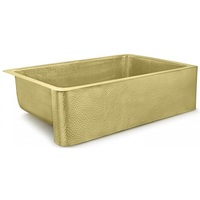  Quiroga Apron Front / Specialty Sink Kitchen Sink - Hammered Brass