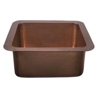  Rivera Dual Mount Bar Sink - Medium Antique Copper