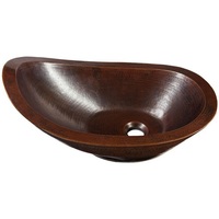  Petit Vessel Style Bathroom Sink - Black Copper