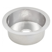  De La Cruz Dual Mount Bar Sink - Hammered Stainless