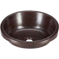  Cortazar Self Rimming Bathroom Sink - Black Copper