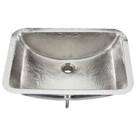  Taxco Undermount Style Bathroom Sink - Hammered Nickel