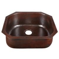  Oroz White/Color Dual Mount Single Bowl Kitchen Sink - Black Copper