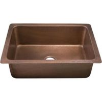  Villa White/Color Dual Mount Single Bowl Kitchen Sink - Medium Antique