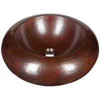  Tonala Vessel Style Bathroom Sink - Black Copper