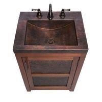  Lerma Up to 24" Bathroom Vanity - Cinnamon / Black Copper