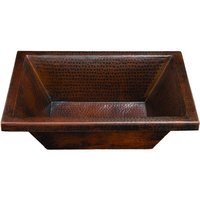  Tonala Self Rimming Bathroom Sink - Black Copper