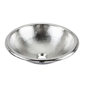 T2RPBRN Tacambaro Self Rimming Bathroom Sink - Hammered Nickel