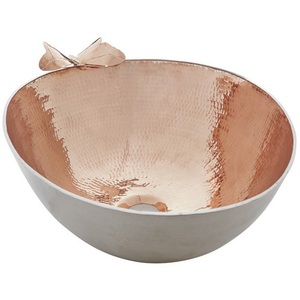 TBRV1914TT Otomi Vessel Style Bathroom Sink - Rose Gold / Nickel