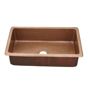 TKST3821HAND Brewster White/Color Single Bowl Kitchen Sink - Medium Antique Copper