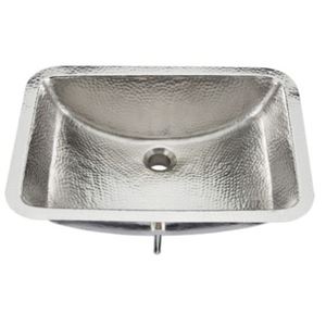 TBRU2115BRN Taxco Undermount Style Bathroom Sink - Hammered Nickel