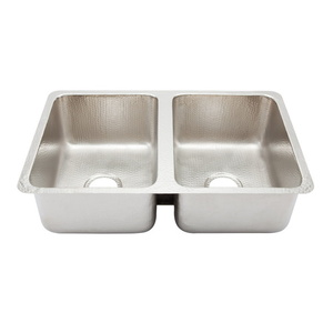 TKDU3120HSS Villa Stainless Steel Dual Mount Double Bowl Kitchen Sink - Stainless Steel