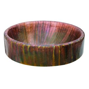 TRTW Cortazar Vessel Style Bathroom Sink - Multi Colored Copper