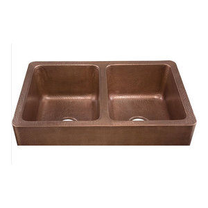 TKDA3322AH Quiroga Apron Front / Specialty Sink Kitchen Sink - Medium Antique