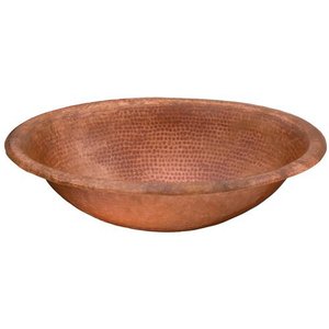 T2OP Huacana Self Rimming Bathroom Sink - Fired Copper