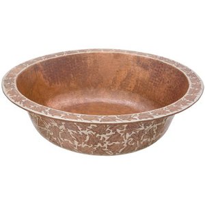 T2PSLP Florence Vessel Style Bathroom Sink - Fired Copper