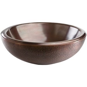 TNS25029A FLW Vessel Style Bathroom Sink - Antique Copper