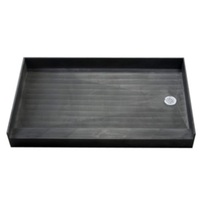  Single Threshold 48'' and Larger Shower Base - Grey
