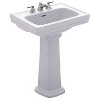  Promenade Pedestal Bathroom Sink - Cotton