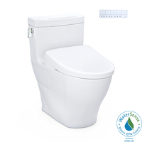  Legato One Piece Toilet - Cotton White
