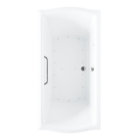  Clayton 60'' x 32'' Air Tub - Cotton / Brushed Nickel