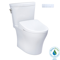  Aquia IV Two Piece Toilet - Cotton White