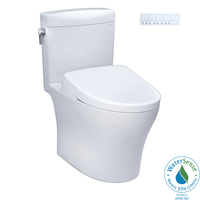  Aquia IV Two Piece Toilet - Cotton White