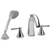  Silas Deck Mount With Handshower Tub Faucet - Polished Chrome