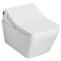 SP Washlet One Piece Toilet - Cotton / Matte Silver