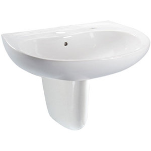 TLHT242G01 Prominence Wall Hung Bathroom Sink - Cotton