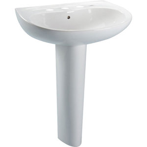 TLPT2428G01 Prominence Pedestal Bathroom Sink - Cotton