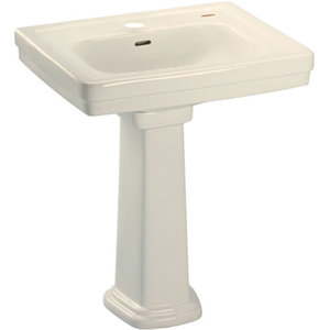 TLPT532N03 Promenade Pedestal Bathroom Sink - Bone TLPT532N03 Promenade Pedestal Bathroom Sink - Bone
