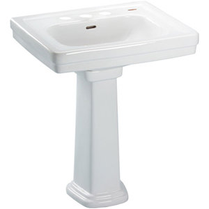 TLPT532N801 Promenade Pedestal Bathroom Sink - Cotton TLPT532N801 Promenade Pedestal Bathroom Sink - Cotton