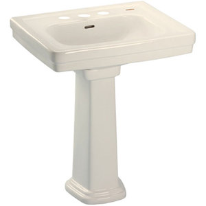TLPT532N803 Promenade Pedestal Bathroom Sink - Bone TLPT532N803 Promenade Pedestal Bathroom Sink - Bone