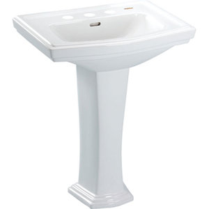 TLPT780801 Clayton Pedestal Bathroom Sink - Cotton