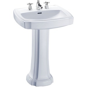 TLPT97201 Guinevere Pedestal Bathroom Sink - Cotton