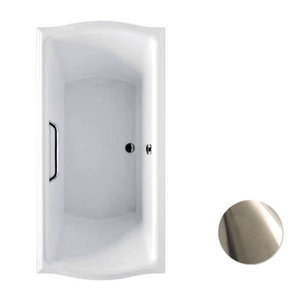 TABY781N01YBN Clayton 60'' x 32'' Soaking Tub - Cotton / Brushed Nickel TABY781N01YBN Clayton 60'' x 32'' Soaking Tub - Cotton / Brushed Nickel