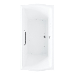 TABR781S01YBN Clayton 60'' x 32'' Air Tub - Cotton / Brushed Nickel TABR781S01YBN Clayton 60'' x 32'' Air Tub - Cotton / Brushed Nickel
